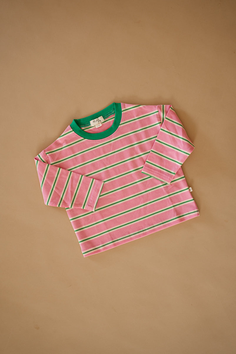 Adult Longsleeve Shirt - Watermelon Stripe design detail