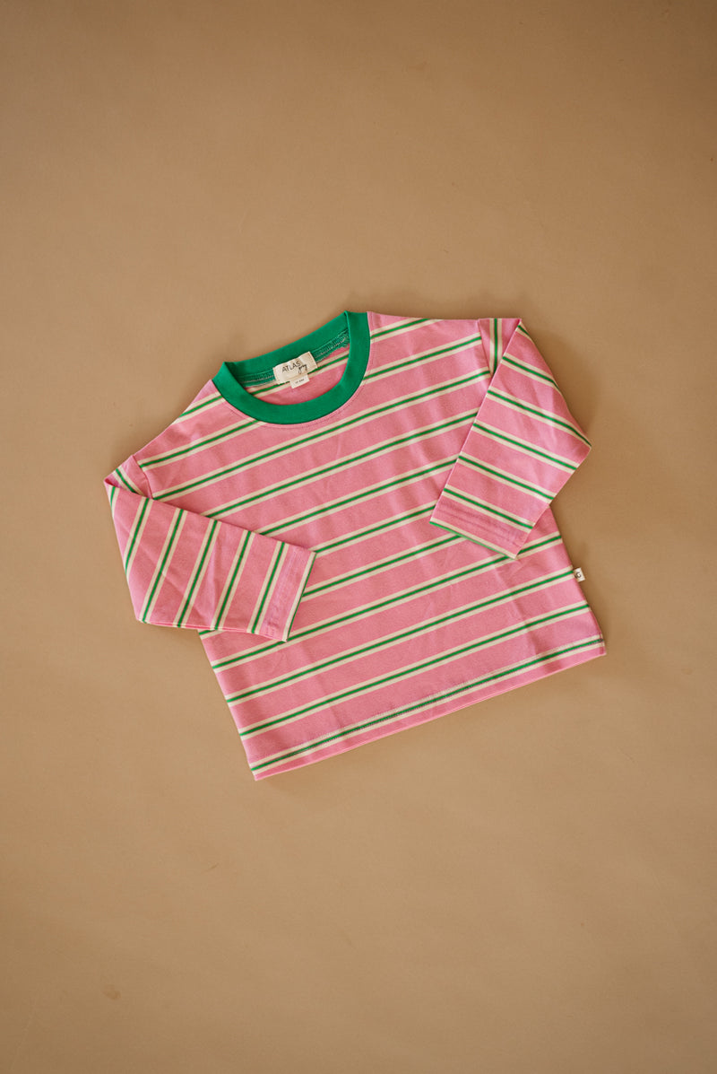 Adult Longsleeve Shirt - Watermelon Stripe design detail