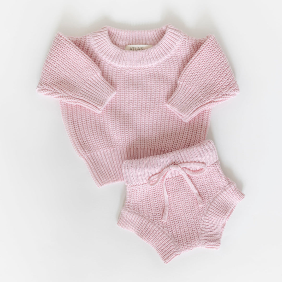 3 Piece Sweater Set Bundle - Rosewater - shopatlasgrey