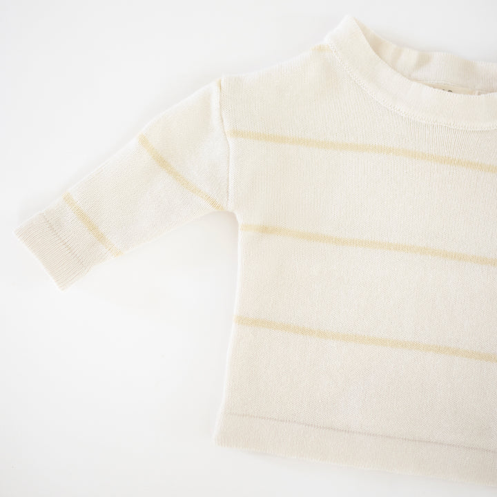 Organic Striped Knit Longsleeve