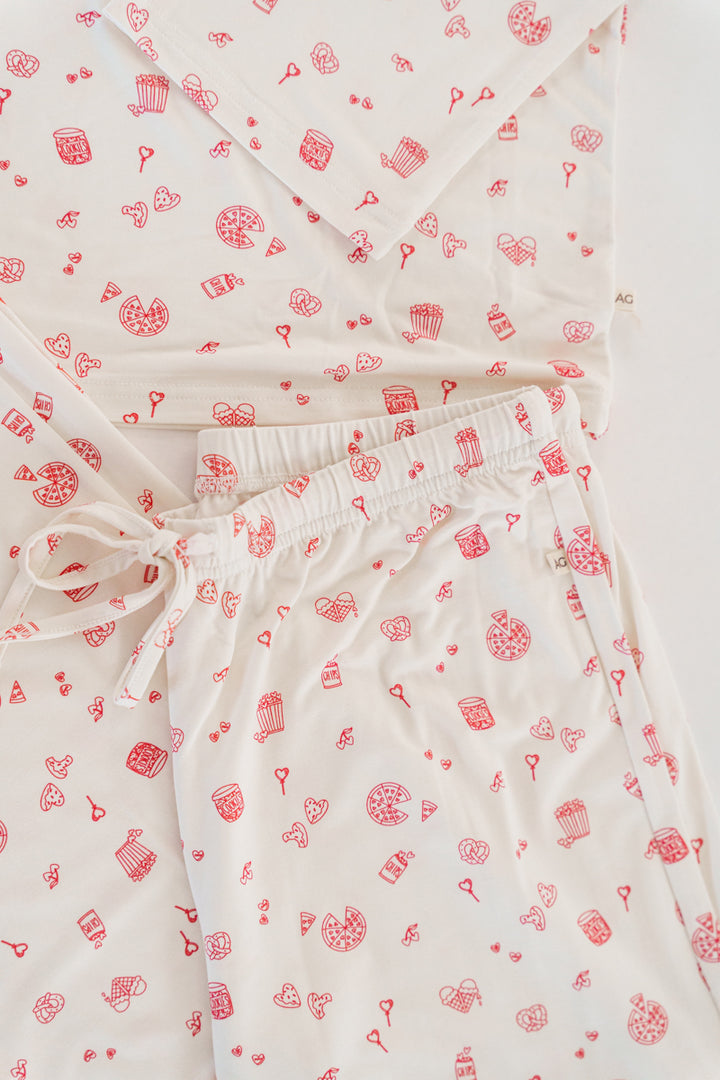 Adult Love Snacks Pajamas