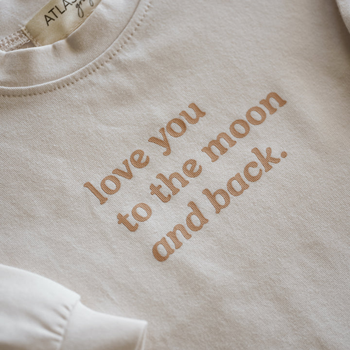 Love You To The Moon And Back - Organic Longsleeve