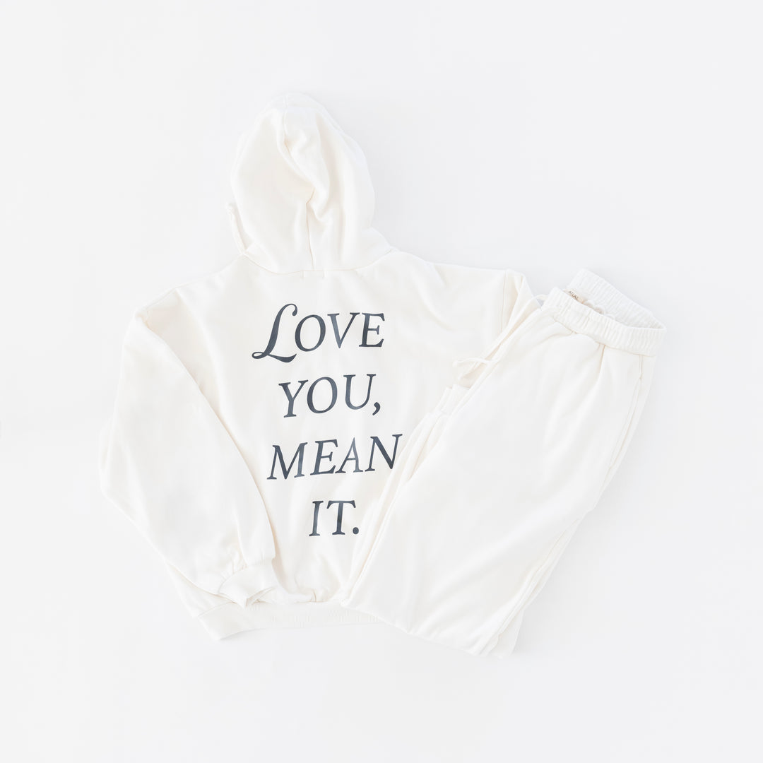 Adult Love You Mean It Hoodie & Pant Set