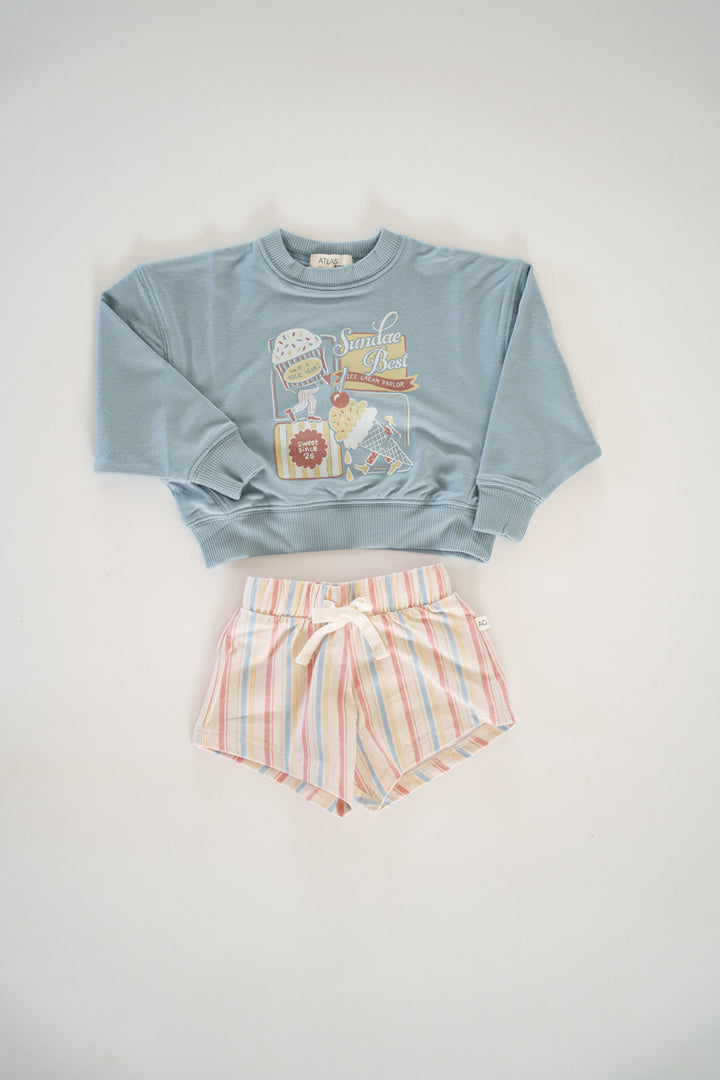Ringer Shorts - Summer Stripes