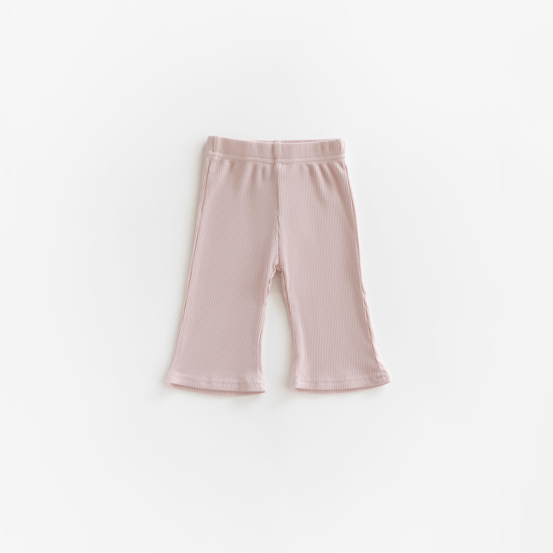 Ribbed Modal Wideleg Pant