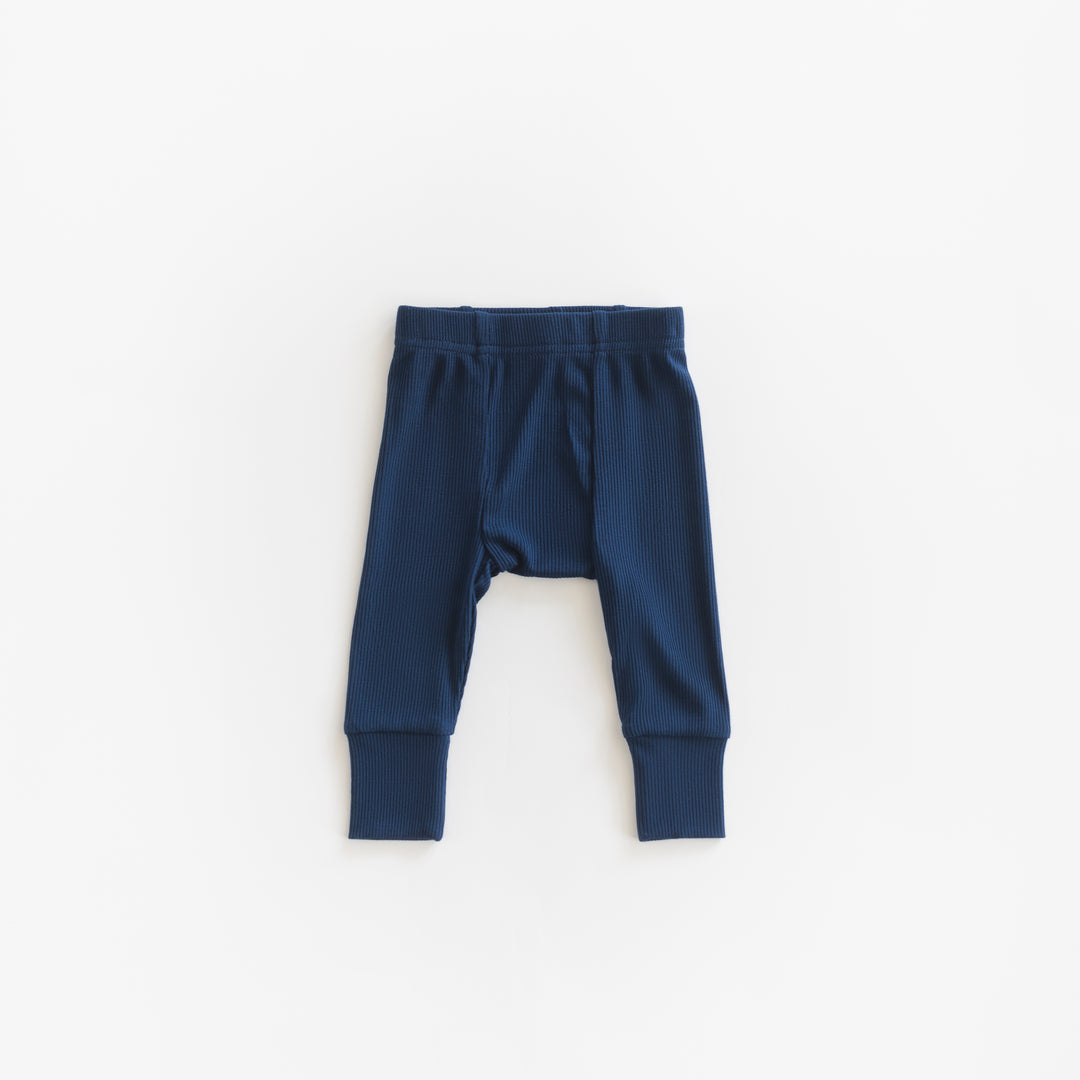 Ribbed Modal Pant - Navy