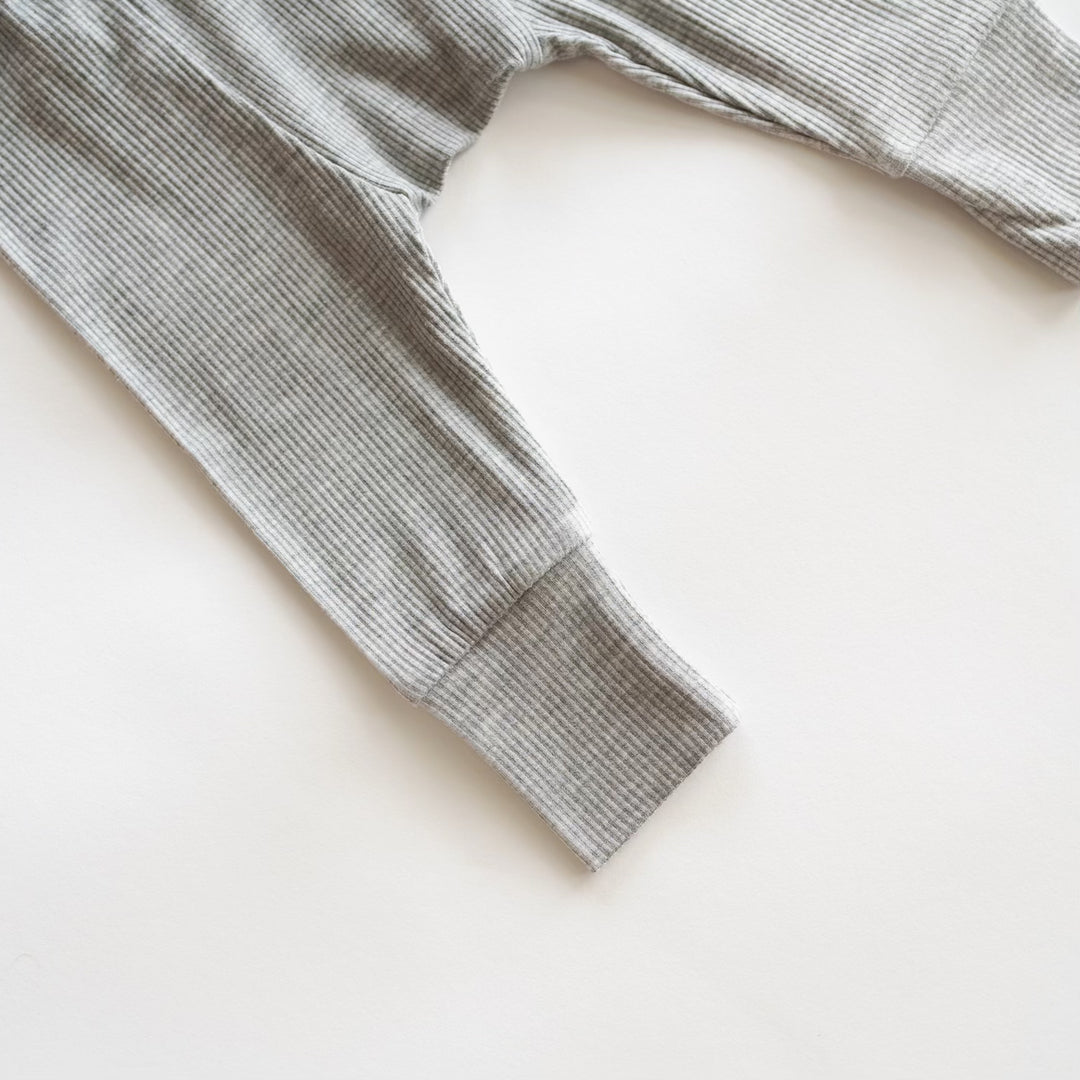 Ribbed Modal Pant - Heathered Grey