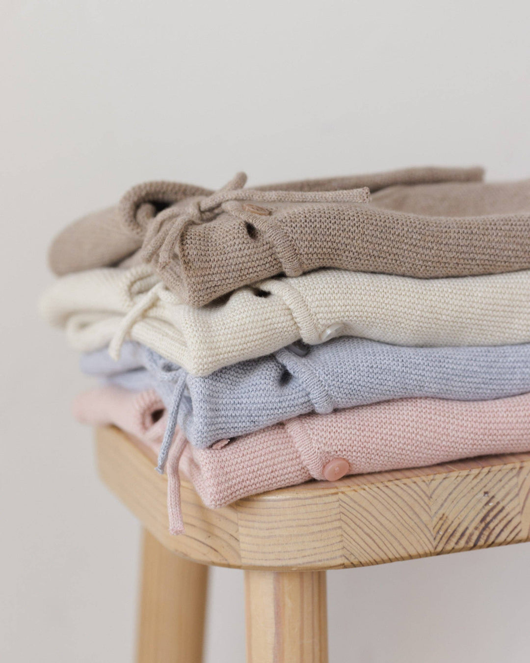 Wrap Knit Footie || Heathered Mocha