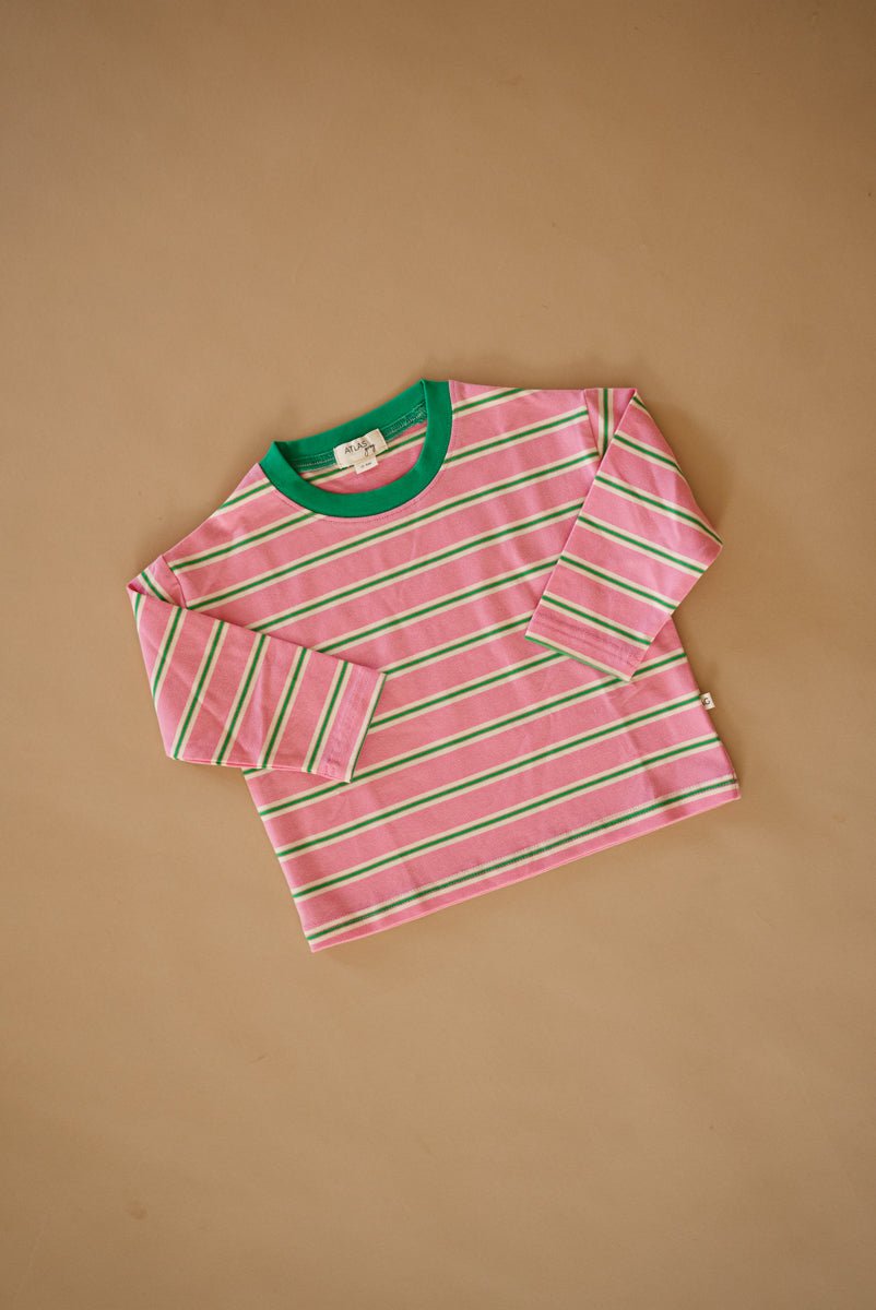 Adult Longsleeve Shirt - Watermelon Stripe - shopatlasgrey