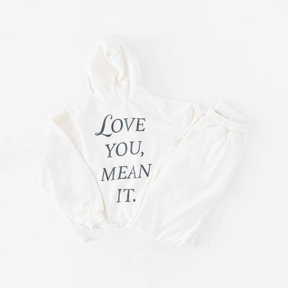 Adult Love You Mean It Hoodie & Pant Set - shopatlasgrey