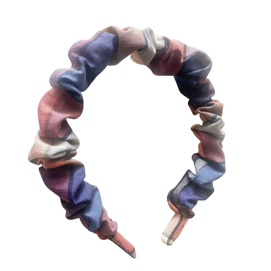 Autumn Plaid Scrunchie Headbands - shopatlasgrey