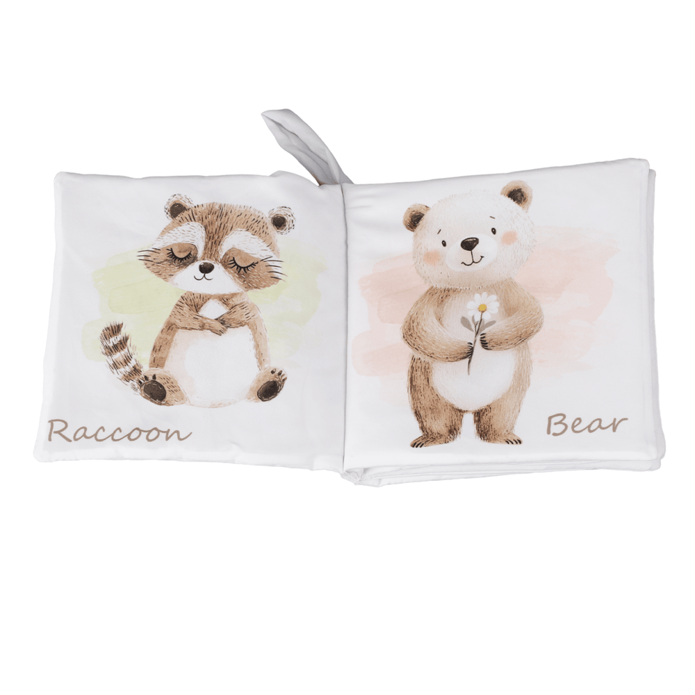 Baby Bear and Friends – Crinkle Cloth Soft Baby Book Gift - shopatlasgrey