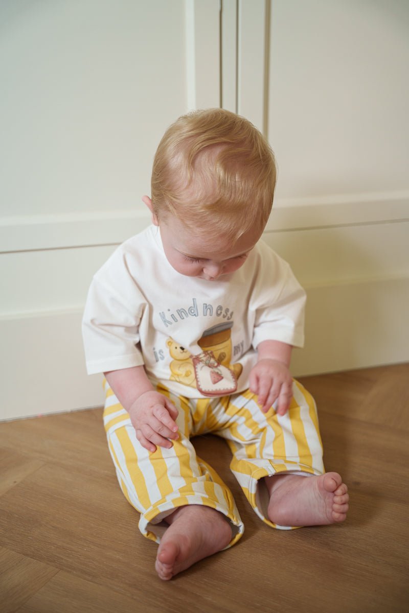 Baggy Cargo Pant - Yellow Stripes - shopatlasgrey