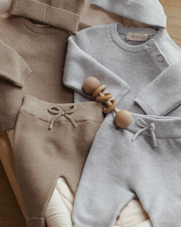 Bailey Knit Sweater || Heathered Mocha - shopatlasgrey