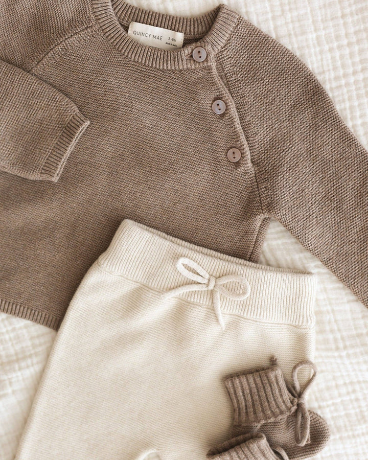 Bailey Knit Sweater || Heathered Mocha - shopatlasgrey