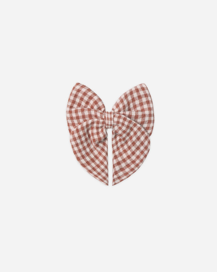 Bow || Red Gingham - shopatlasgrey