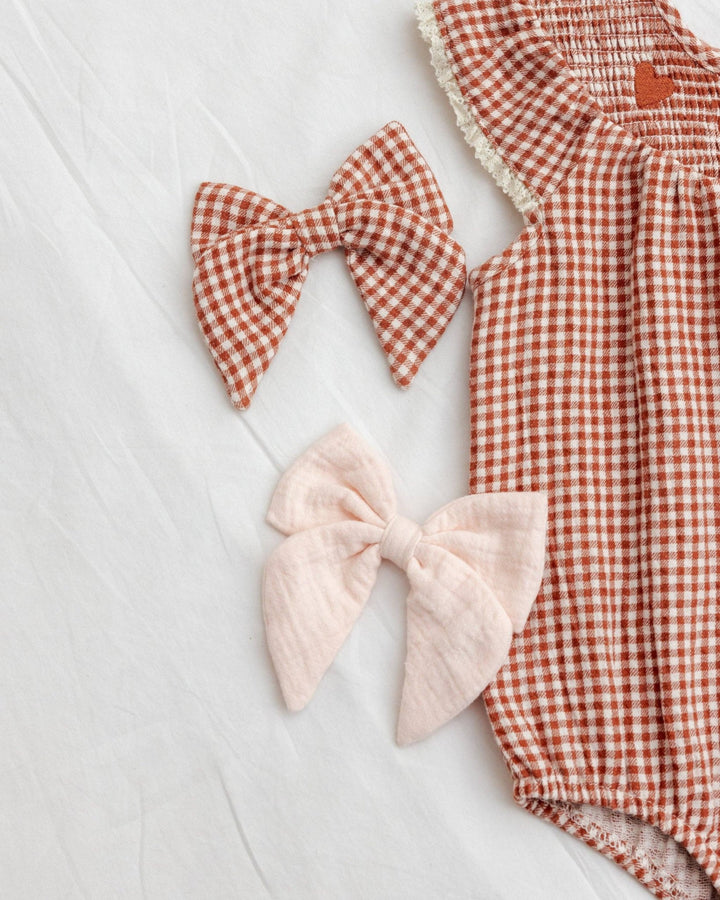 Bow || Red Gingham - shopatlasgrey