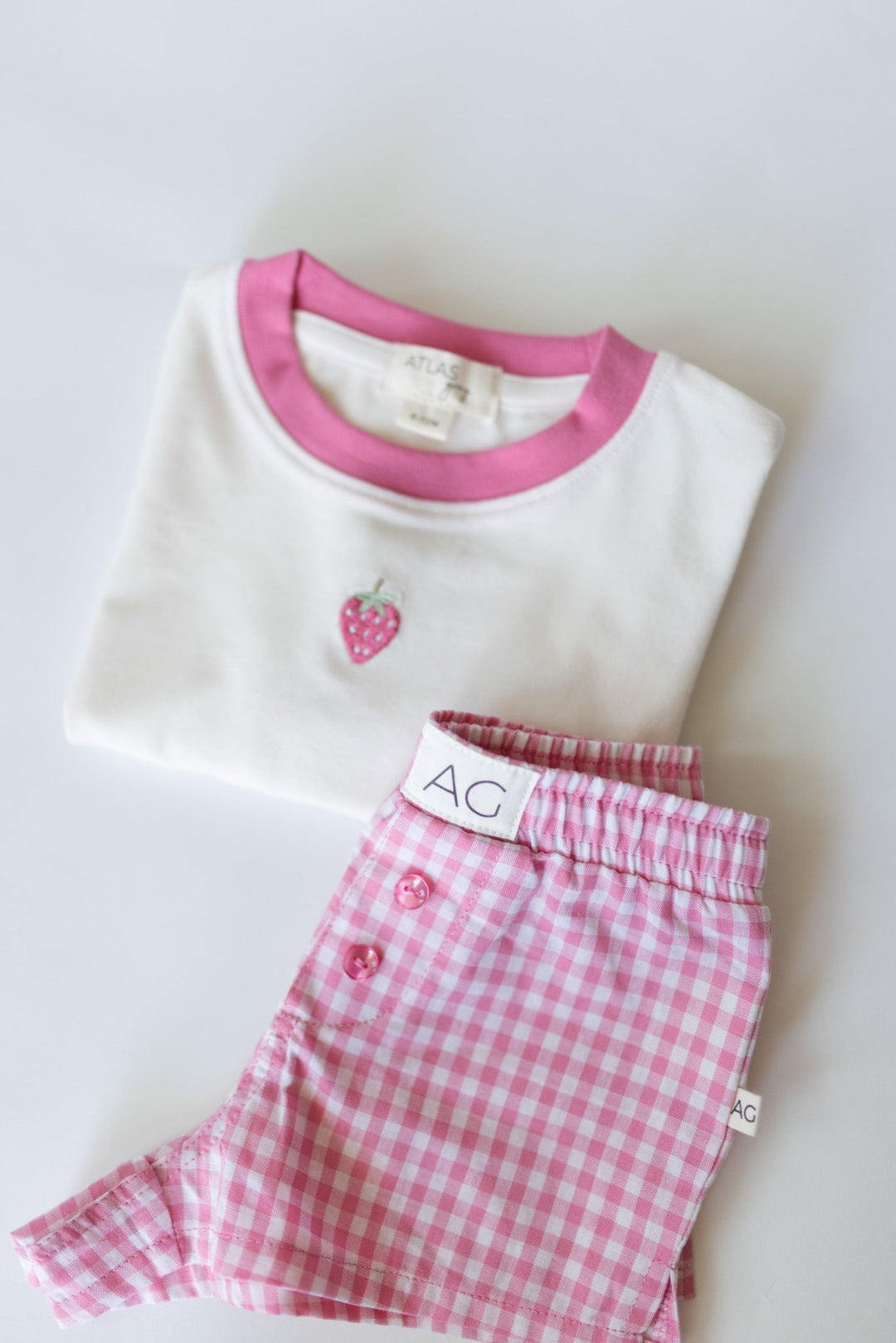 Boxer Short - Pink Gingham - shopatlasgrey