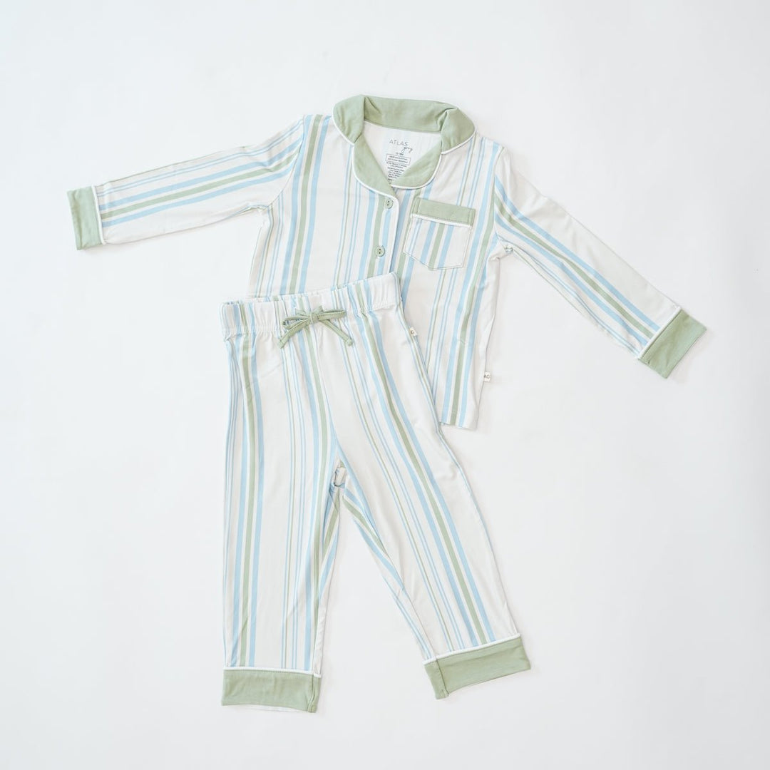 Button Down Pajama - Madden Stripe AG x Kennedy Stidham - shopatlasgrey