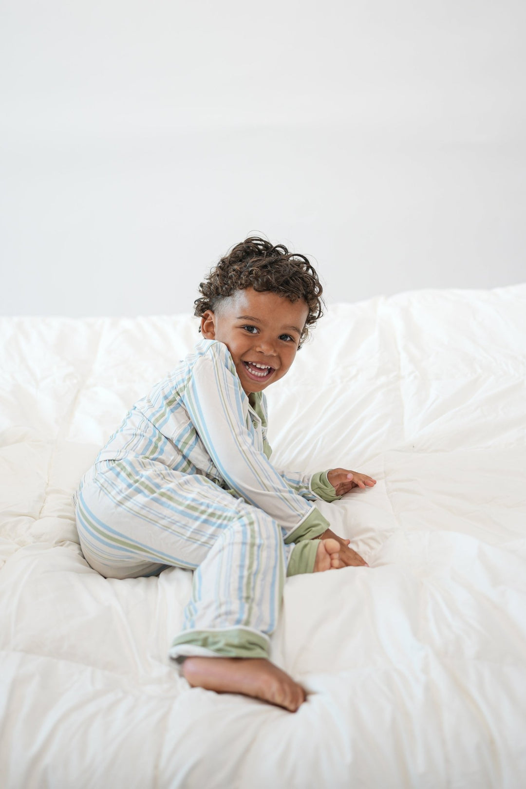 Button Down Pajama - Madden Stripe AG x Kennedy Stidham - shopatlasgrey