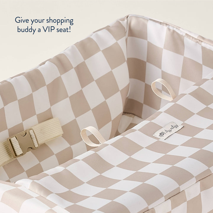 Checkerboard Itzy Shopping Cart Cover™ - shopatlasgrey