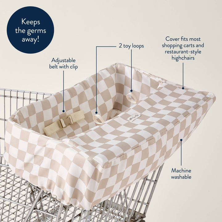 Checkerboard Itzy Shopping Cart Cover™ - shopatlasgrey