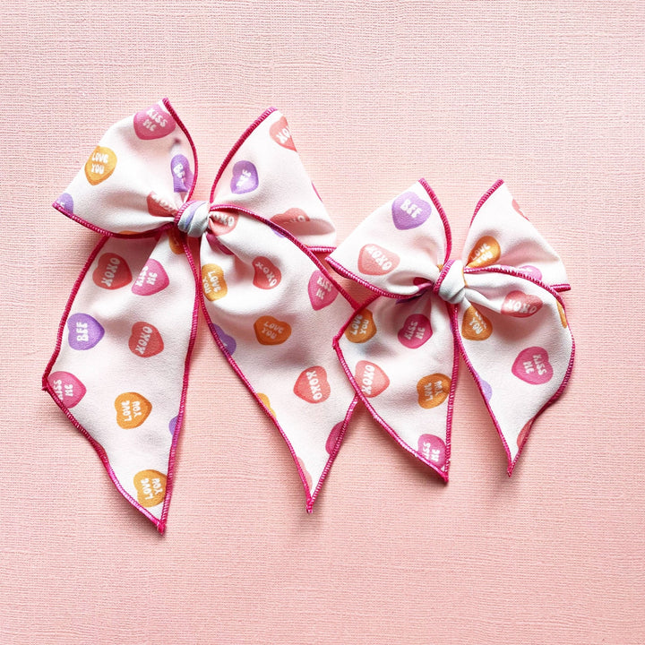 Conversation Hearts Bow - shopatlasgrey
