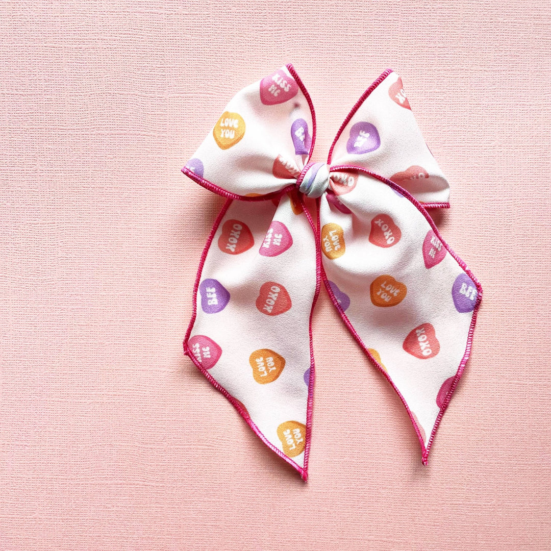 Conversation Hearts Bow - shopatlasgrey