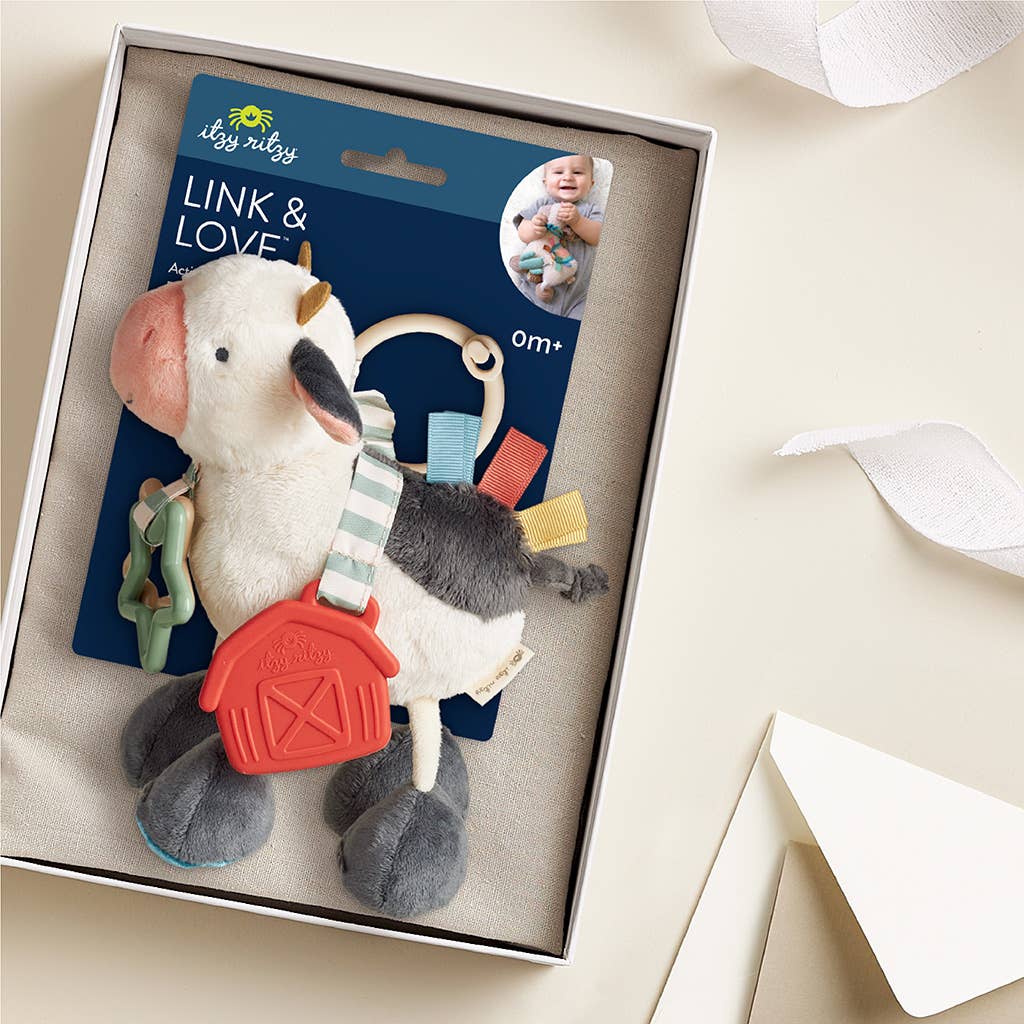 Cow Itzy Friends Link & Love™ Activity Plush - shopatlasgrey