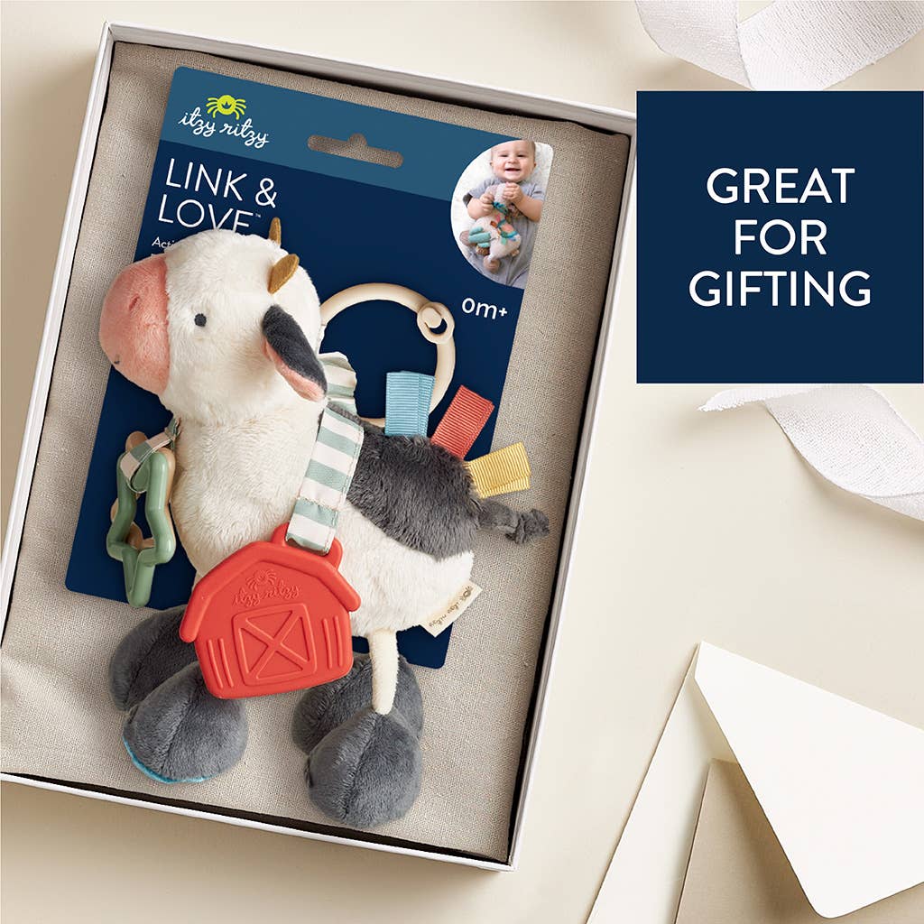 Cow Itzy Friends Link & Love™ Activity Plush - shopatlasgrey