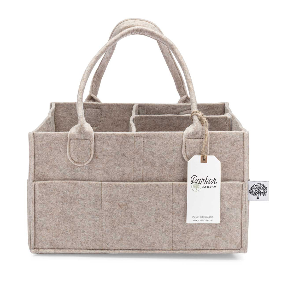 Diaper Caddy in Oatmeal - shopatlasgrey