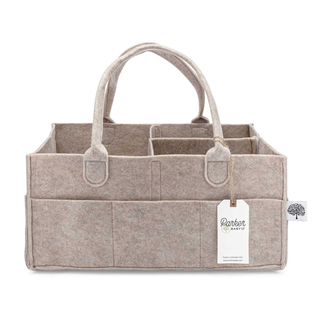 Diaper Caddy in Oatmeal - shopatlasgrey