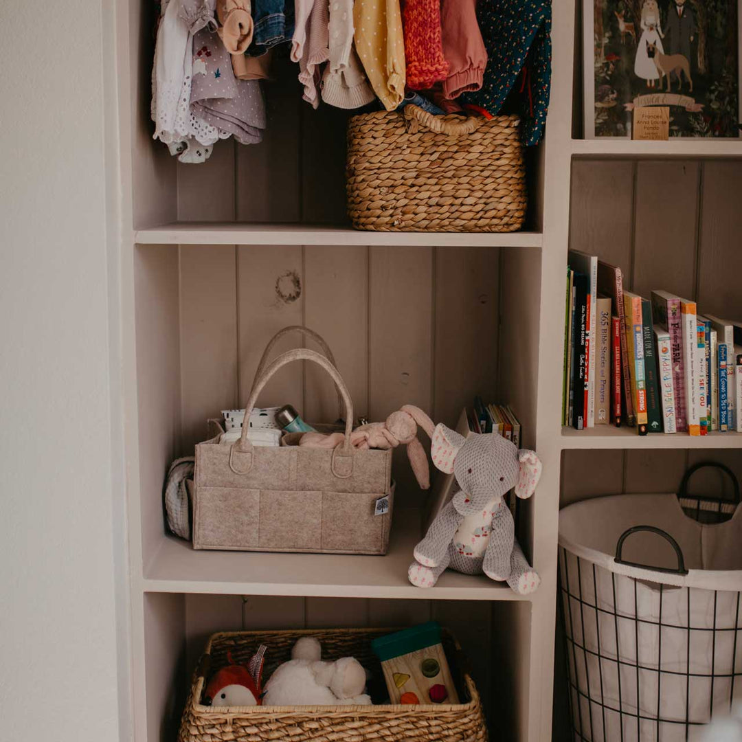 Diaper Caddy in Oatmeal - shopatlasgrey