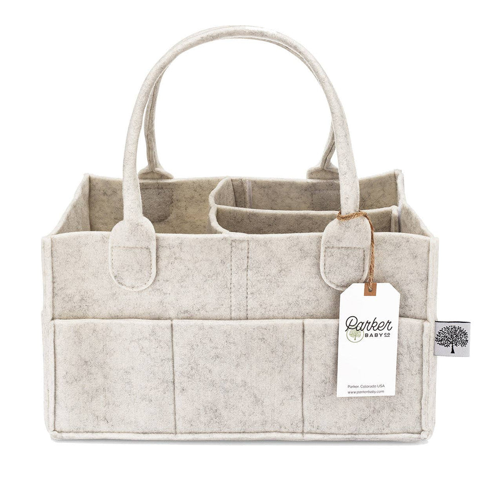 Diaper Caddy in White - shopatlasgrey