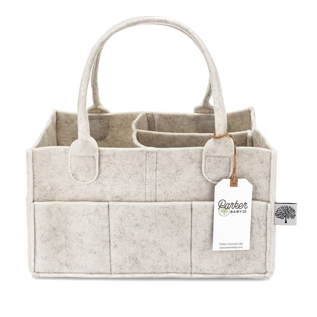 Diaper Caddy in White - shopatlasgrey