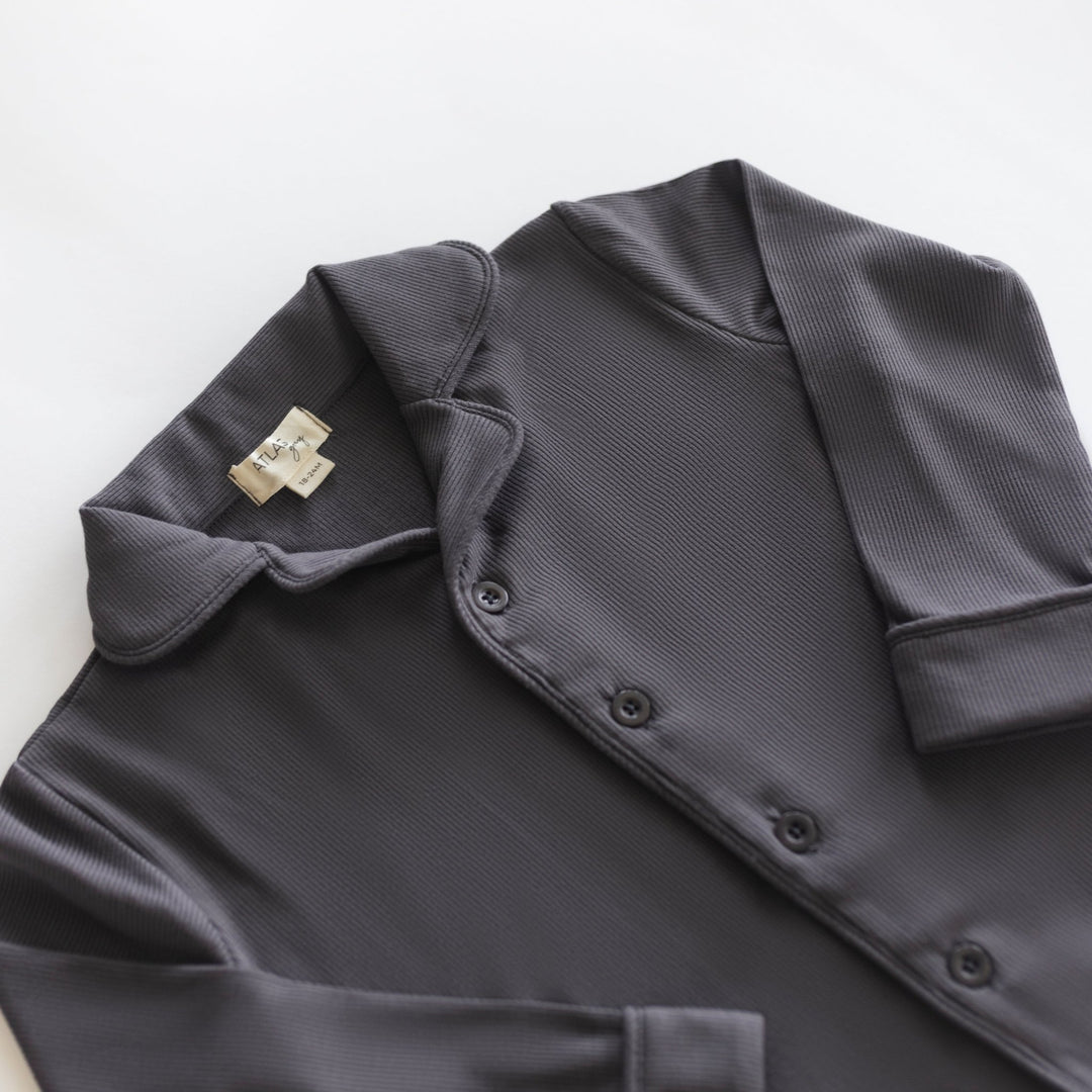 Essential Ribbed Pajama Set - shopatlasgrey