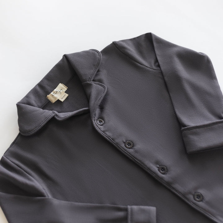 Essential Ribbed Pajama Set - shopatlasgrey