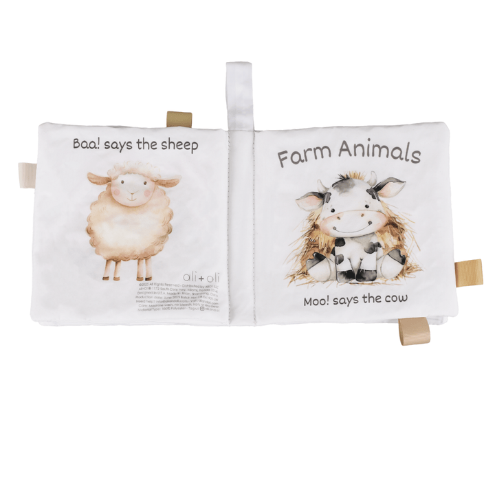 Farm Animals – Soft Crinkle Cloth Baby Book - shopatlasgrey