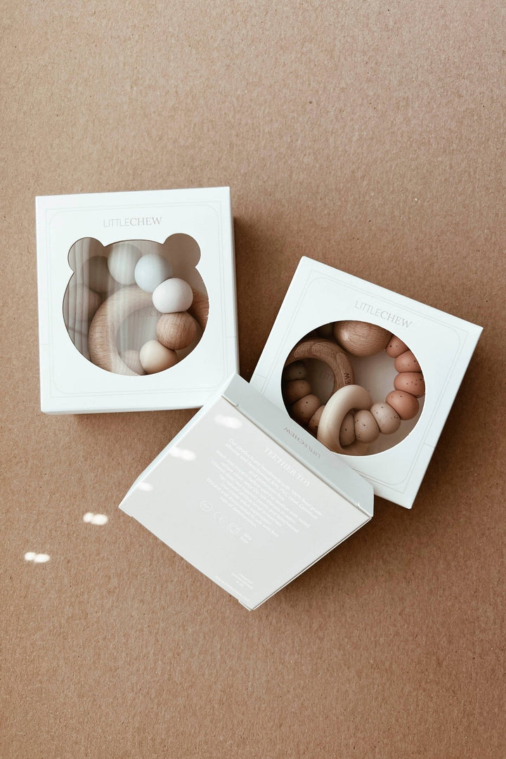 Freezer Teether - Chamomile | Speckled Vanilla - shopatlasgrey