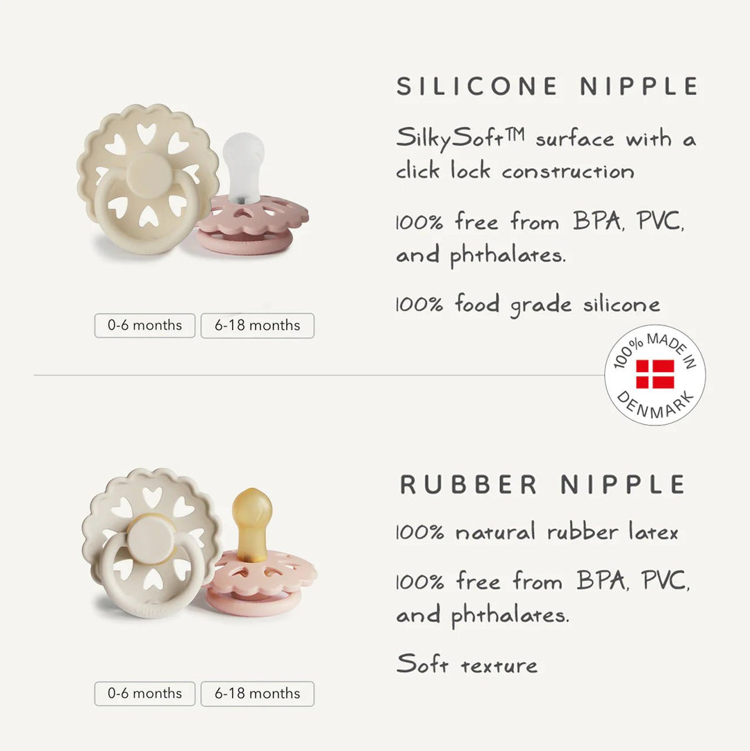 FRIGG Fairytale Natural Rubber Pacifier - 2PK - shopatlasgrey