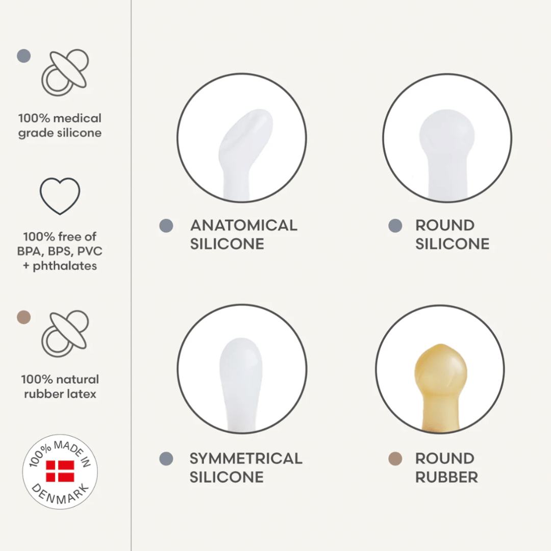 FRIGG Natural Rubber Pacifier - 4PK - shopatlasgrey