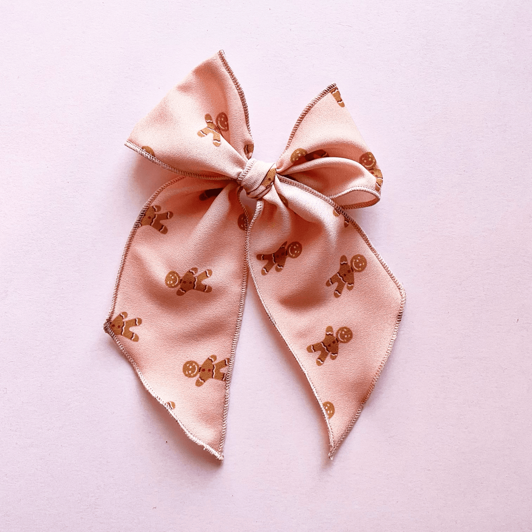 Gingerbread Pink Elle Bow - shopatlasgrey