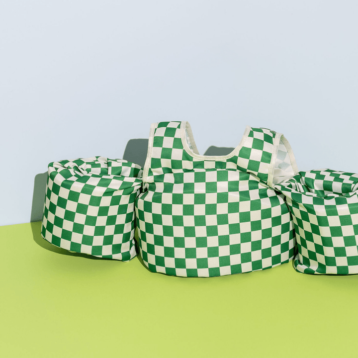 Green Checkered Kids Float - shopatlasgrey