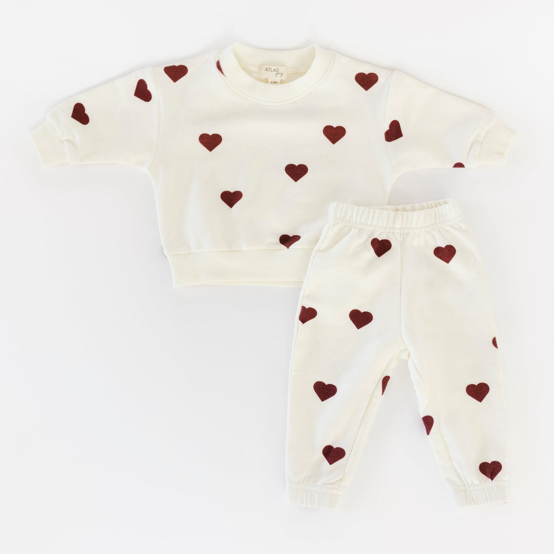 Hearts Sweat Set - shopatlasgrey