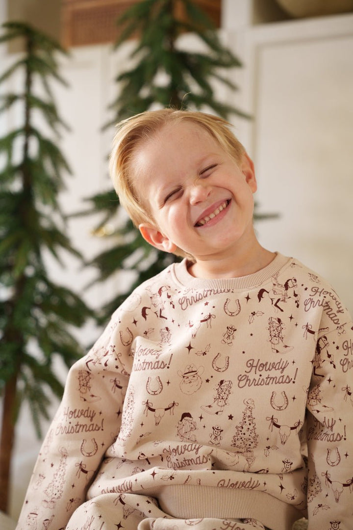 Howdy Christmas Sweat Set - shopatlasgrey