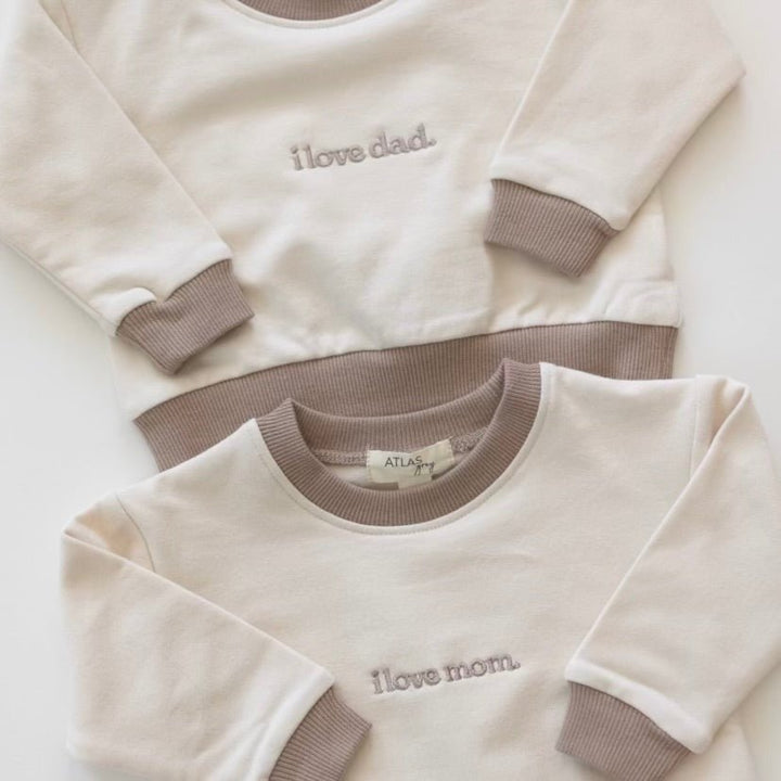 I Love Mom / I Love Dad Crewneck - shopatlasgrey