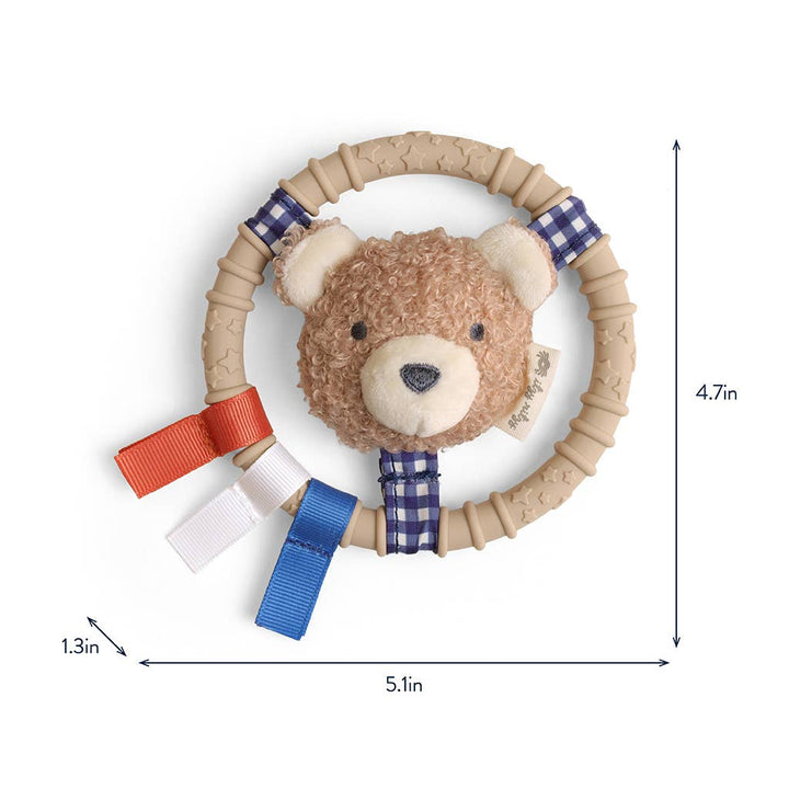 Itzy Ring Pal™ - Teething Ring with Plush Character - shopatlasgrey