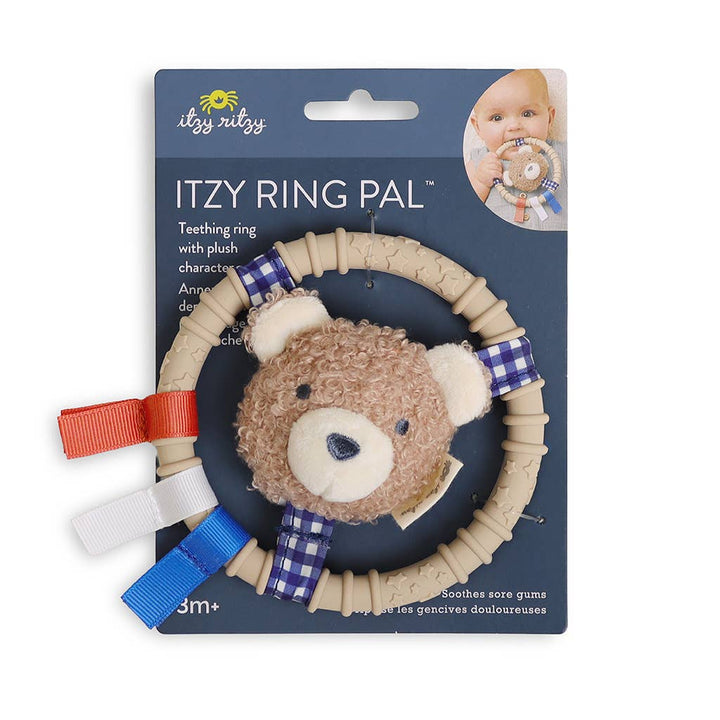 Itzy Ring Pal™ - Teething Ring with Plush Character - shopatlasgrey