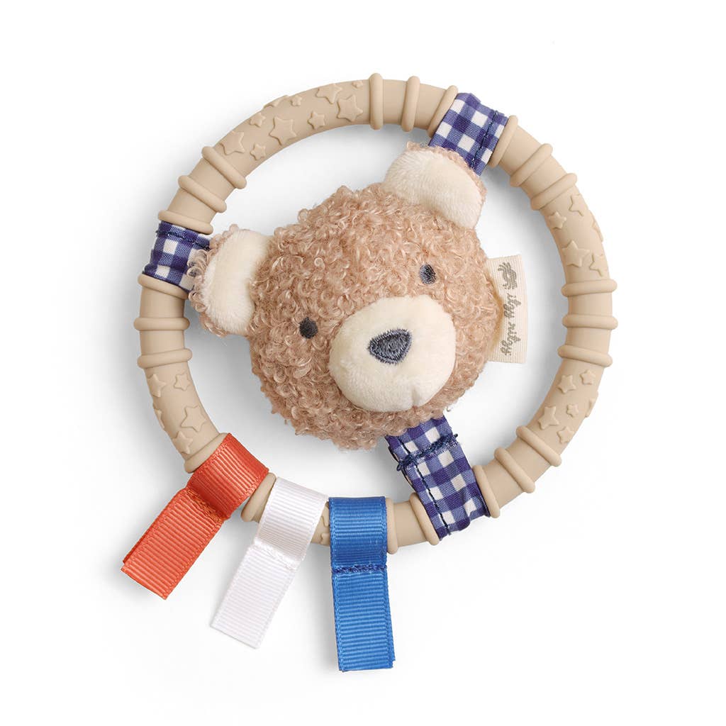 Itzy Ring Pal™ - Teething Ring with Plush Character - shopatlasgrey
