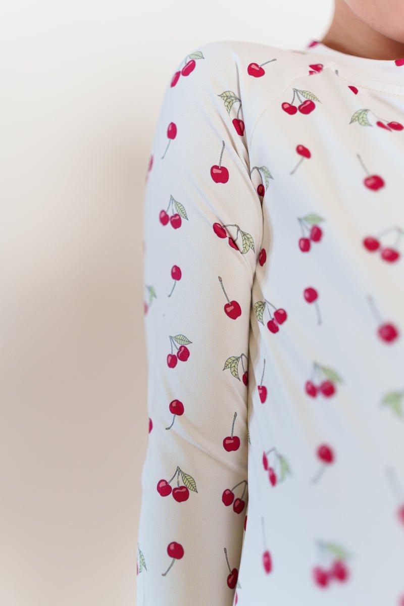 Longsleeve Ruffle Swim SPF One Piece - shopatlasgrey